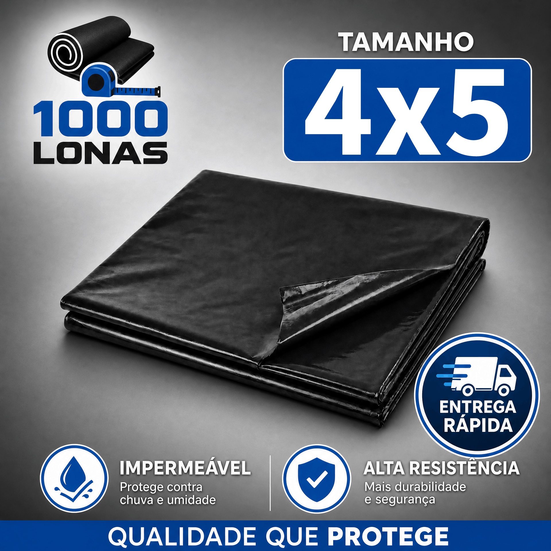 Lona para construção 4x5 metros