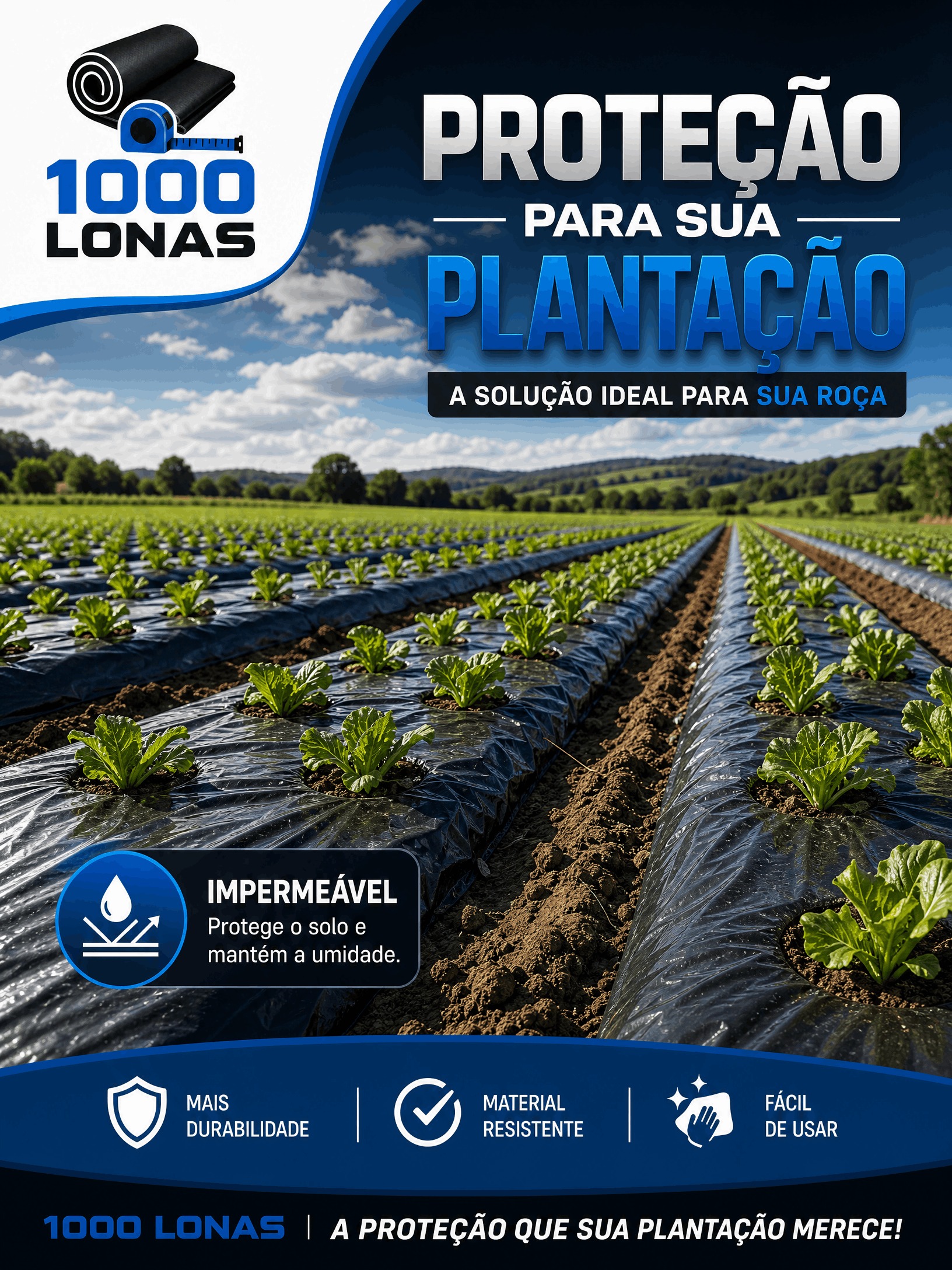Lona Agrícola Preta Secagem De Café Plantio Roça Proteção Colheita